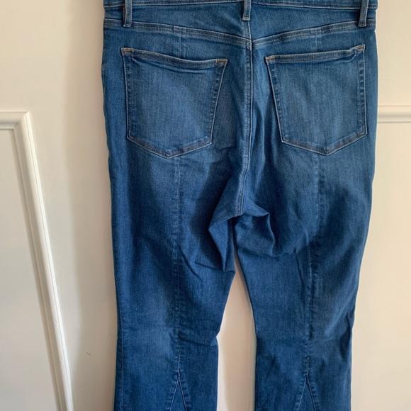 **SOLD**LOFT curvy high waist flare crops - Picture 2 of 5